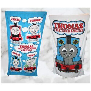 (2) Vintage Jay Franco Thomas The Tank Cotton Towels 1992 LOT